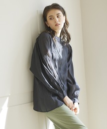 【WEB別注】シアーソデボリュームブラウス