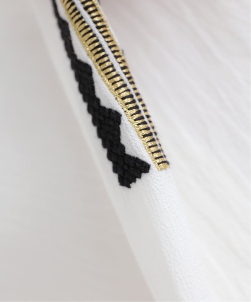 FRAMeWORK（フレームワーク）の「コットン楊柳刺繍ブラウス