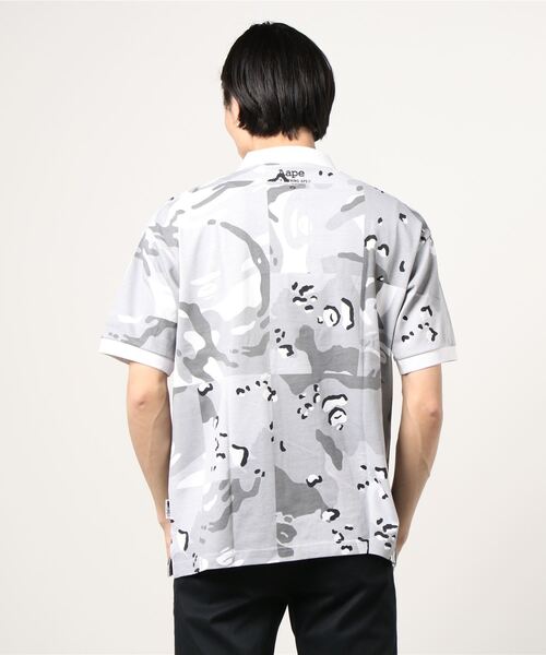 A Bathing Ape カモフラージュ 半袖ポロシャツ 2xLサイズ AAPE BIG CAMO POLO（ポロシャツ）｜AAPE BY A BATHING APE
