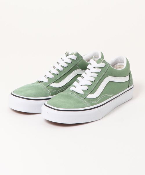 SLOBE IENA（スローブイエナ）の「【VANS / ヴァンズ】 OLD SKOOLスニーカー（スニーカー・レディース・ベージュ/グリーン・23.5cm/23cm/24cm/24.5cm）」の4枚目の写真