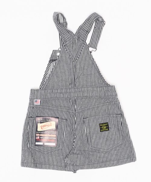 Life Support Products（ライフサポートプロダクツ）の「【コットンUSA】ショートオーバーオール（80～160cm）（サロペット/オーバーオール・キッズ・ネイビー/ブルー系その他/キナリ・90/100/110/120/80/130/95/140/150/160）」の7枚目の写真
