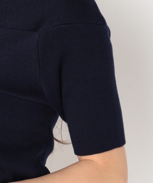 MEW'S REFINED CLOTHES（ミューズリファインドクローズ）の「ウォッシャブルクロスオフショルニット（ニット/セーター・レディース・ライトグレー/イエロー/ライトブルー/ネイビー・MEDIUM）」の10枚目の写真