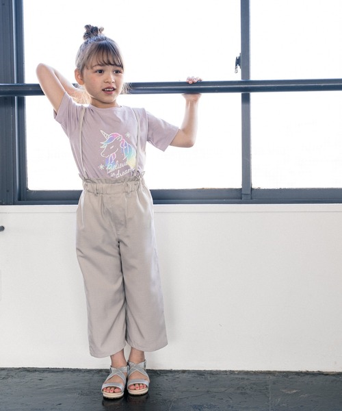 GLOBAL WORK（グローバルワーク）の「イージーケアサス付きパンツ/キッズ/941206（その他パンツ・キッズ・ブラック/グレー/アイボリー/ミント・140cm/150cm/160cm/110cm/100cm/120cm/130cm）」の5枚目の写真