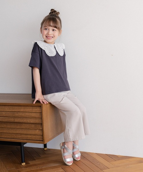 GLOBAL WORK（グローバルワーク）の「イージーケアサス付きパンツ/キッズ/941206（その他パンツ・キッズ・ブラック/グレー/アイボリー/ミント・140cm/150cm/160cm/110cm/100cm/120cm/130cm）」の22枚目の写真