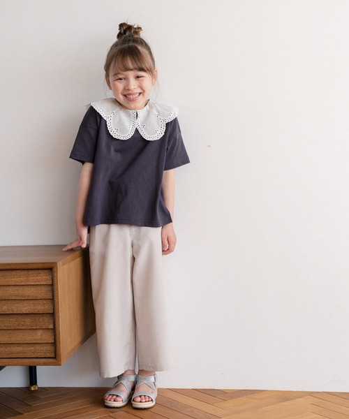 GLOBAL WORK（グローバルワーク）の「イージーケアサス付きパンツ/キッズ/941206（その他パンツ・キッズ・ブラック/グレー/アイボリー/ミント・140cm/150cm/160cm/110cm/100cm/120cm/130cm）」の16枚目の写真