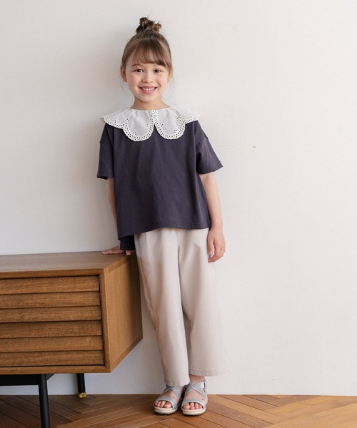 GLOBAL WORK（グローバルワーク）の「イージーケアサス付きパンツ/キッズ/941206（その他パンツ・キッズ・ブラック/グレー/アイボリー/ミント・140cm/150cm/160cm/110cm/100cm/120cm/130cm）」の20枚目の写真