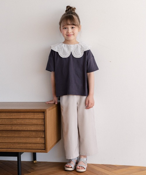 GLOBAL WORK（グローバルワーク）の「イージーケアサス付きパンツ/キッズ/941206（その他パンツ・キッズ・ブラック/グレー/アイボリー/ミント・140cm/150cm/160cm/110cm/100cm/120cm/130cm）」の6枚目の写真