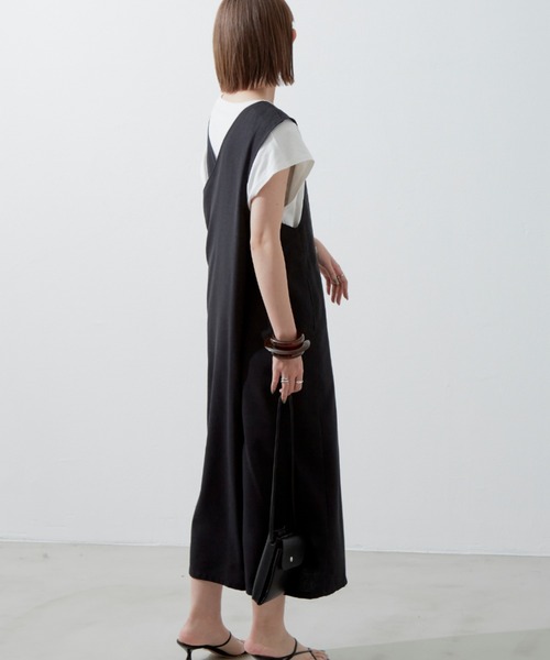 Aunt Marie's(アントマリーズ)の「リネンダブルジャンスカ / ジレ【低身長向けSサイズ有】(ワンピース・レディース・カーキ/アイボリー/ブラック・FREE/SMALL)」の13枚目の写真