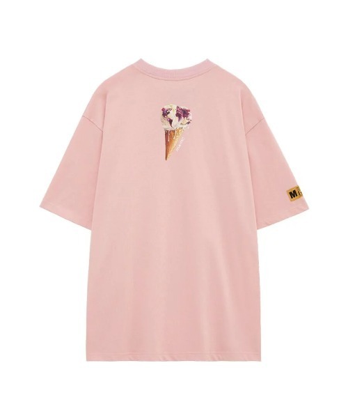 MAMC(エムエーエムシー)の「『MAMC/エムエーエムエーシー』Ice cream kid TEE/アイスクリームキッズデザイン 半袖Tシャツ(Tシャツ/カットソー・レディース・ブラック/ピンク・L)」の12枚目の写真