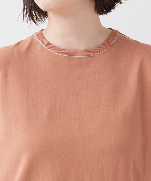 collex(コレックス)の「ハイツイストコットンニットTシャツ(ニット/セーター・レディース・ダークオレンジ/ベージュ/ブラック・フリー)」の14枚目の写真