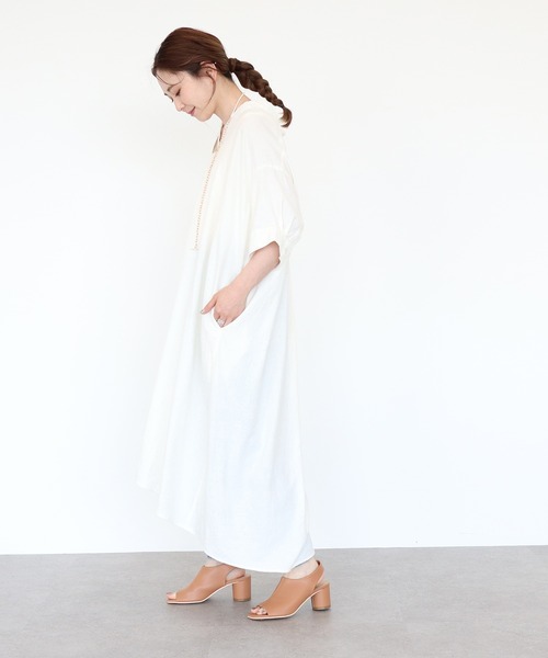 希少　美品　Yves Saint Laurent ワンピース　スキッパー　フレア AMERICAN HOLIC（アメリカンホリック）の「リネンブレンド