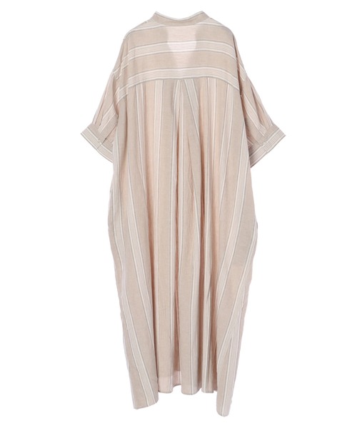 AMERICAN HOLIC（アメリカンホリック）の「リネンブレンドスキッパーフレアワンピース（ワンピース・レディース・ベージュ/アイボリー/ストライプ/ネイビー・FREE）」の21枚目の写真