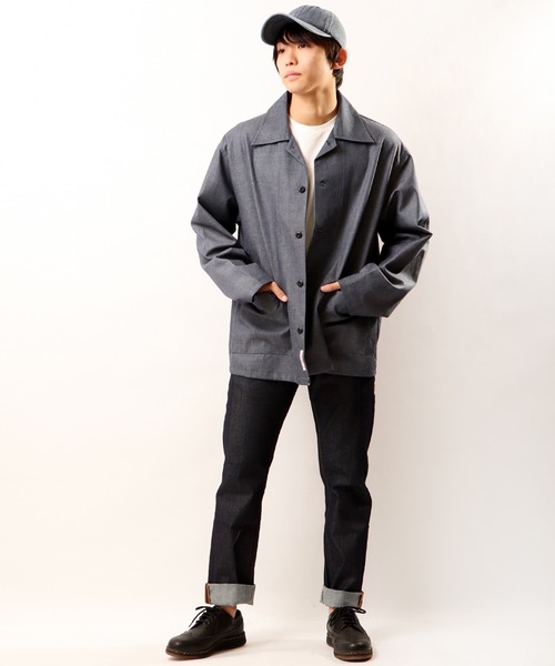 FUNALIVE(ファンアライブ)の「ALCARZA ビッグシルエットカバーオール Made in Japan 日本産(カバーオール・メンズ・マルチ/ネイビー・M/L)」の9枚目の写真