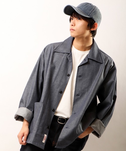 FUNALIVE(ファンアライブ)の「ALCARZA ビッグシルエットカバーオール Made in Japan 日本産(カバーオール・メンズ・マルチ/ネイビー・M/L)」の6枚目の写真