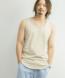 NYLAUS | プレーティング天竺 ドライ 接触冷感 ロング丈タンクトップ(タンクトップ)