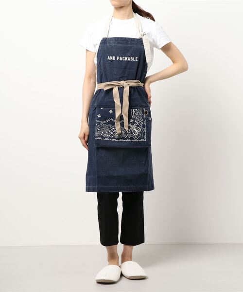 JUGLANS(ユグランス)の「【AND PACKABLE】エプロン/ポケット付き/アンドパッカブル(エプロン・レディース・A/B/C/D/E/F/G/H/I/J/K/L/M/N/O/P/その他1/その他4/その他3/その他2/その他5/Q/R/S/T/V/W/X/Y/Z/U・FREE)」の6枚目の写真