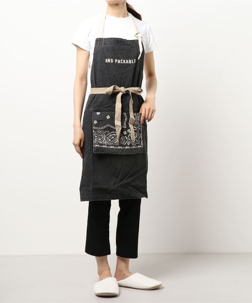 JUGLANS(ユグランス)の「【AND PACKABLE】エプロン/ポケット付き/アンドパッカブル(エプロン・レディース・A/B/C/D/E/F/G/H/I/J/K/L/M/N/O/P/その他1/その他4/その他3/その他2/その他5/Q/R/S/T/V/W/X/Y/Z/U・FREE)」の7枚目の写真