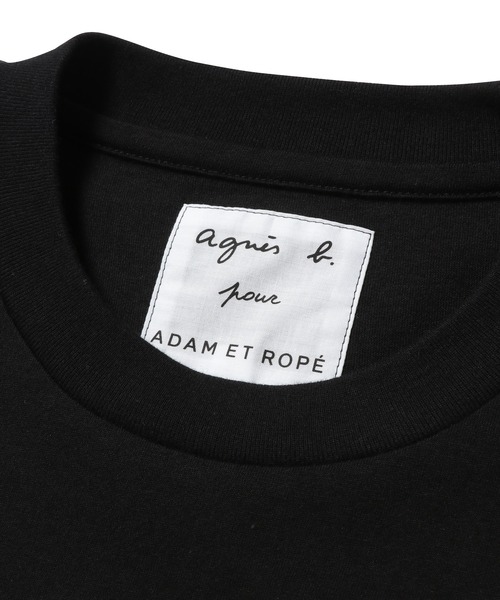 agnes b.（アニエスベー）の「【agnes b. pour ADAM ET ROPE'】HEART T-SHIRT（Tシャツ/カットソー・レディース・ブラック/ホワイト・M）」の9枚目の写真