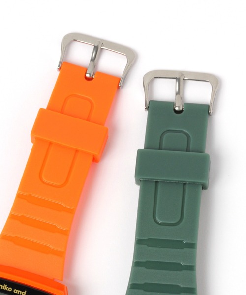 niko and...(ニコアンド)の「カリキュレーターウォッチ(デジタル腕時計・レディース・ブラック/カーキ/オレンジ・0)」の5枚目の写真