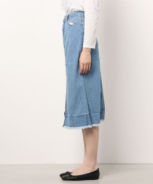 URVIN（アービン）の「デニムスカート（デニムスカート・レディース・サックスブルー・00）」の3枚目の写真