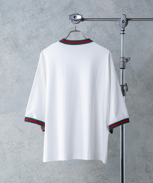 EDEL（エーデル）の「EDEL - リブラインルーズフィットT（Tシャツ/カットソー・メンズ・ホワイト/ブラック・MEDIUM/LARGE）」の11枚目の写真