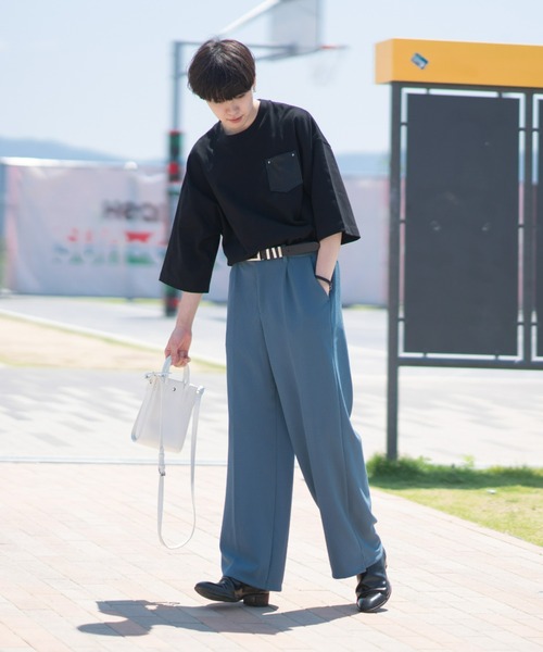 EDEL（エーデル）の「EDEL - リブラインルーズフィットT（Tシャツ/カットソー・メンズ・ホワイト/ブラック・MEDIUM/LARGE）」の10枚目の写真