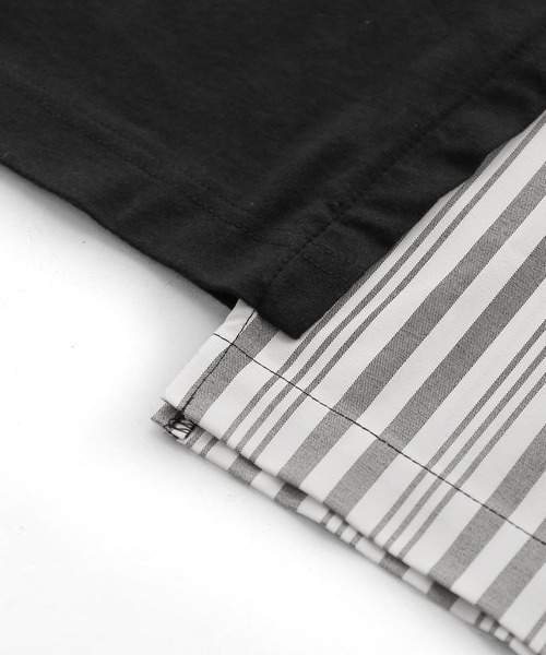 n'OrLABEL（ノアールレーベル）の「【廃盤】『アシンメトリー切替ストライプTシャツ』（Tシャツ/カットソー・レディース・ブラック/オフホワイト・FREE）」の20枚目の写真