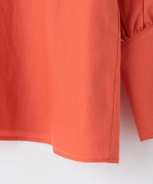 green label relaxing（グリーンレーベルリラクシング）の「ラッフルカラー ブラウス（シャツ/ブラウス・レディース・ブラック/オレンジ/ナチュラル・FREE）」の15枚目の写真