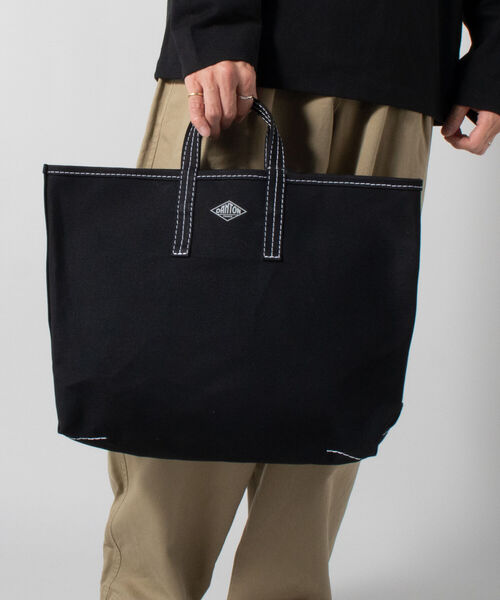 DANTON（ダントン）の「【DANTON/ダントン】トートバック Mサイズ #DT-H004 LCS（トートバッグ・メンズ・ブラック/グリーン/キナリ・FREE）」の7枚目の写真