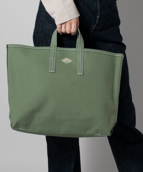 DANTON（ダントン）の「【DANTON/ダントン】トートバック Mサイズ #DT-H004 LCS（トートバッグ・メンズ・ブラック/グリーン/キナリ・FREE）」の9枚目の写真
