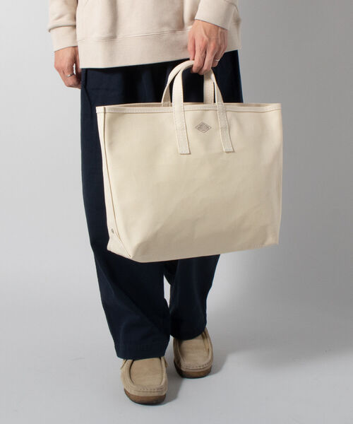 DANTON（ダントン）の「【DANTON/ダントン】トートバック Mサイズ #DT-H004 LCS（トートバッグ・メンズ・ブラック/グリーン/キナリ・FREE）」の10枚目の写真