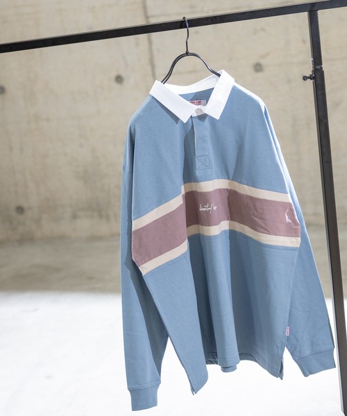Limited Line Naive Magic(リミテッドラインナイーブマジック)の「【a】天竺ラガーロングTシャツ(Tシャツ/カットソー・メンズ・グリーン/ブルー/ベージュ系その他・LARGE/MEDIUM)」の19枚目の写真