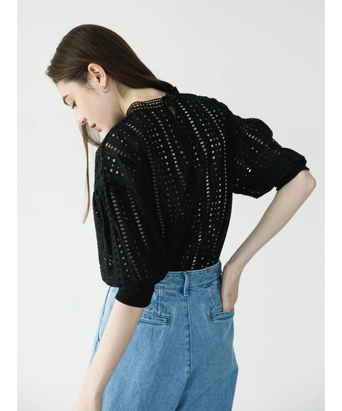 koe（コエ）の「レースブラウス*（シャツ/ブラウス・レディース・ブラック/ホワイト・FREE）」の6枚目の写真