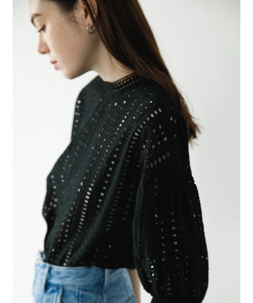 koe（コエ）の「レースブラウス*（シャツ/ブラウス・レディース・ブラック/ホワイト・FREE）」の7枚目の写真