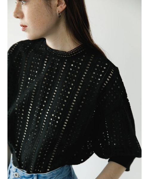 koe（コエ）の「レースブラウス*（シャツ/ブラウス・レディース・ブラック/ホワイト・FREE）」の9枚目の写真