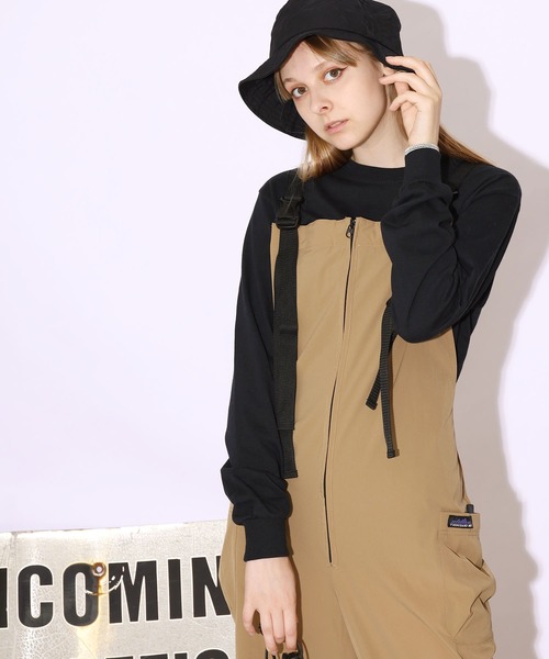 THOUSAND MILE（サウザンドマイル）の「THOUSAND MILE/サウザンドマイル WAVE FRONT ZIP SALOPETTE サロペット（サロペット/オーバーオール・メンズ・ブラック/ベージュ・FREE）」の9枚目の写真