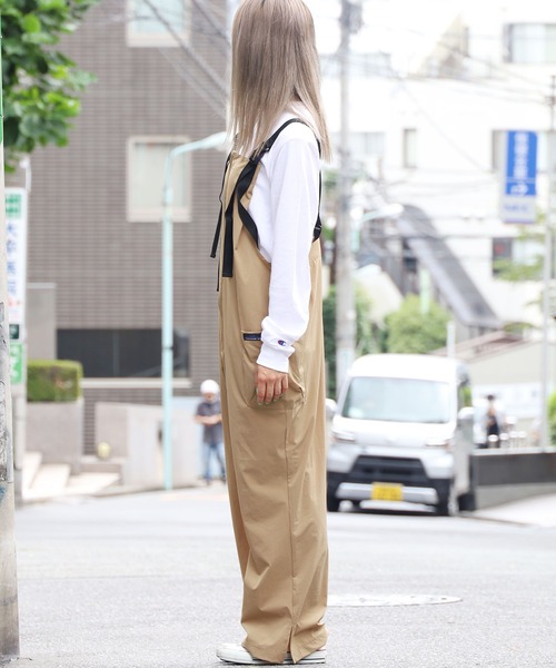 THOUSAND MILE（サウザンドマイル）の「THOUSAND MILE/サウザンドマイル WAVE FRONT ZIP SALOPETTE サロペット（サロペット/オーバーオール・メンズ・ブラック/ベージュ・FREE）」の19枚目の写真