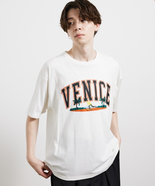 JUNRED（ジュンレッド）の「USAフロントカレッジTシャツ（Tシャツ/カットソー・メンズ・ワイン/グリーン/ホワイト・M/LL/L）」の2枚目の写真