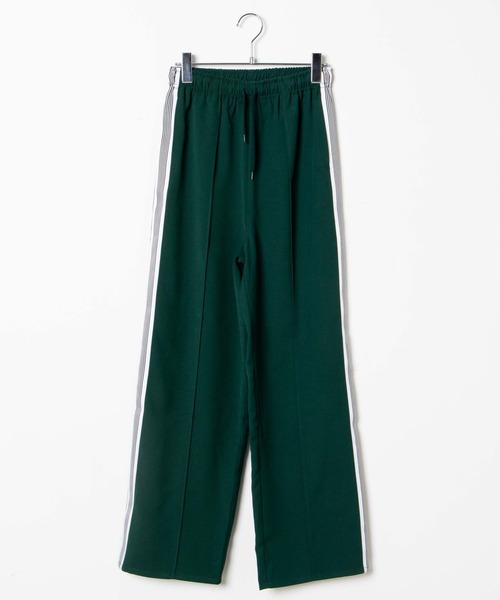 WEGO（ウィゴー）の「WEGO/ラインワイドパンツ（スウェットパンツ・レディース・ダークグリーン/ブラック/ワイン/ブラック系その他・FREE）」の20枚目の写真