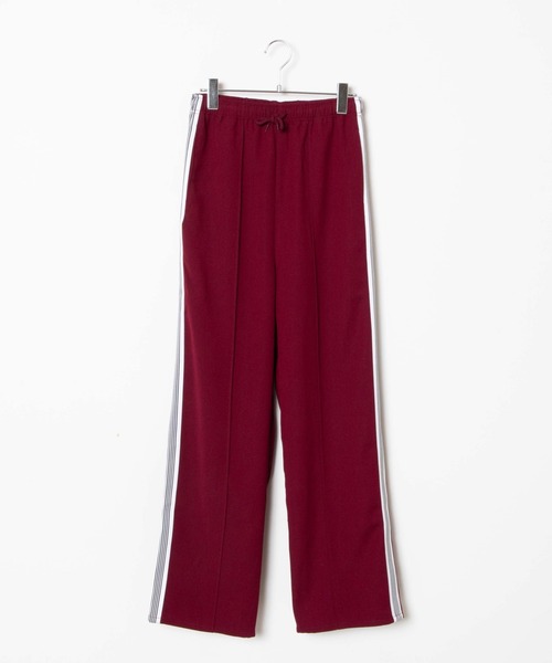 WEGO（ウィゴー）の「WEGO/ラインワイドパンツ（スウェットパンツ・レディース・ダークグリーン/ブラック/ワイン/ブラック系その他・FREE）」の19枚目の写真