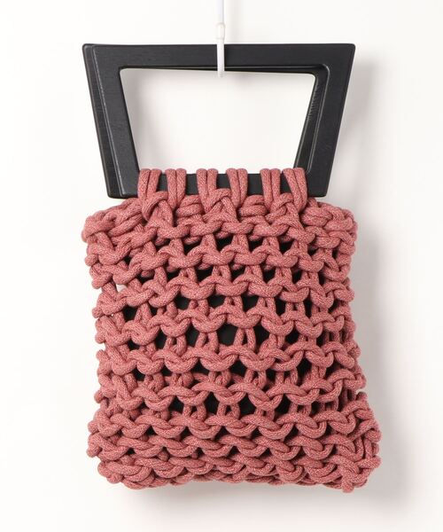 【美品】ALIENINA アリエニーナ MARGOTバッグ　ハンドバッグ　ウッド Margot bag waxed rope | shop.alienina.com
