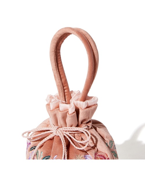 Francfranc（フランフラン）の「ANNA SUI 巾着バッグ ピンク（ハンドバッグ・レディース・ピンク・FREE）」の5枚目の写真