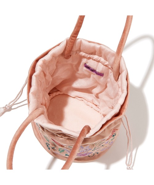 Francfranc（フランフラン）の「ANNA SUI 巾着バッグ ピンク（ハンドバッグ・レディース・ピンク・FREE）」の8枚目の写真