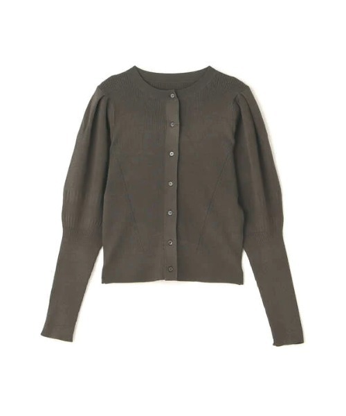 N.(N. Natural Beauty Basic)(エヌエヌナチュラルビューティーベーシック)の「◆パワーショルダーカーディガン(カーディガン/ボレロ・レディース・チャコールグレー/ナチュラル/ブルー・MEDIUM)」の20枚目の写真