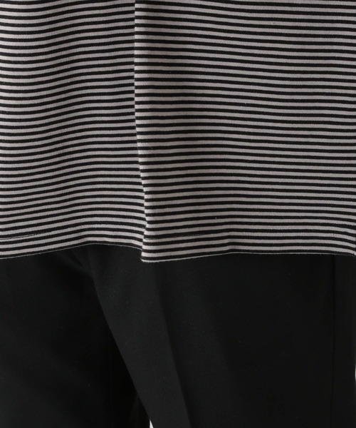 RAGEBLUE（レイジブルー）の「ベーシックボーダーロンT/217682（Tシャツ/カットソー・メンズ・ブラック/ダークブラウン・LARGE/MEDIUM）」の7枚目の写真