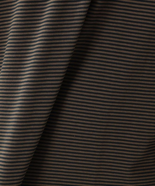 RAGEBLUE（レイジブルー）の「ベーシックボーダーロンT/217682（Tシャツ/カットソー・メンズ・ブラック/ダークブラウン・LARGE/MEDIUM）」の12枚目の写真