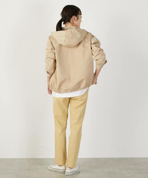 MELROSE claire（メルローズ クレール）の「【スタンドフードマウンテンパーカー】（ブルゾン・レディース・ベージュ/ブルー系その他/オフホワイト・FREE）」の21枚目の写真