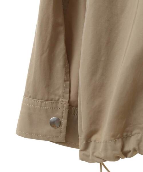 MELROSE claire（メルローズ クレール）の「【スタンドフードマウンテンパーカー】（ブルゾン・レディース・ベージュ/ブルー系その他/オフホワイト・FREE）」の16枚目の写真