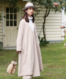 Sunny clouds | ＳＵＮＮＹ　ＣＬＯＵＤＳ　素敵なノーカラーコート〈レディース〉(ノーカラーコート)