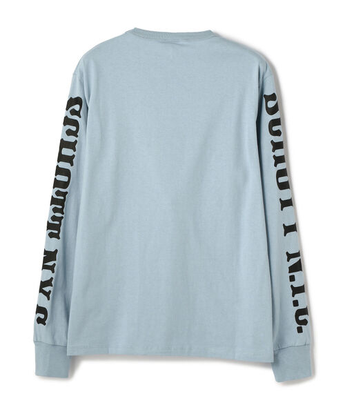 Schott（ショット）の「Schott/ショット/LONG SLEEVE T-SHIRT BASIC SCHOTT LOGO/ショット ロゴ 長袖Tシャツ（Tシャツ/カットソー・メンズ・ライトブルー/マスタード/ホワイト/ブラック・XX-LARGE/MEDIUM/LARGE/X-LARGE）」の5枚目の写真